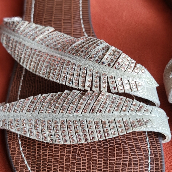 CARLOS by Carlos Santana Tempo Rose Gold Leaf Sandal Size 8 - Picture 4 of 10